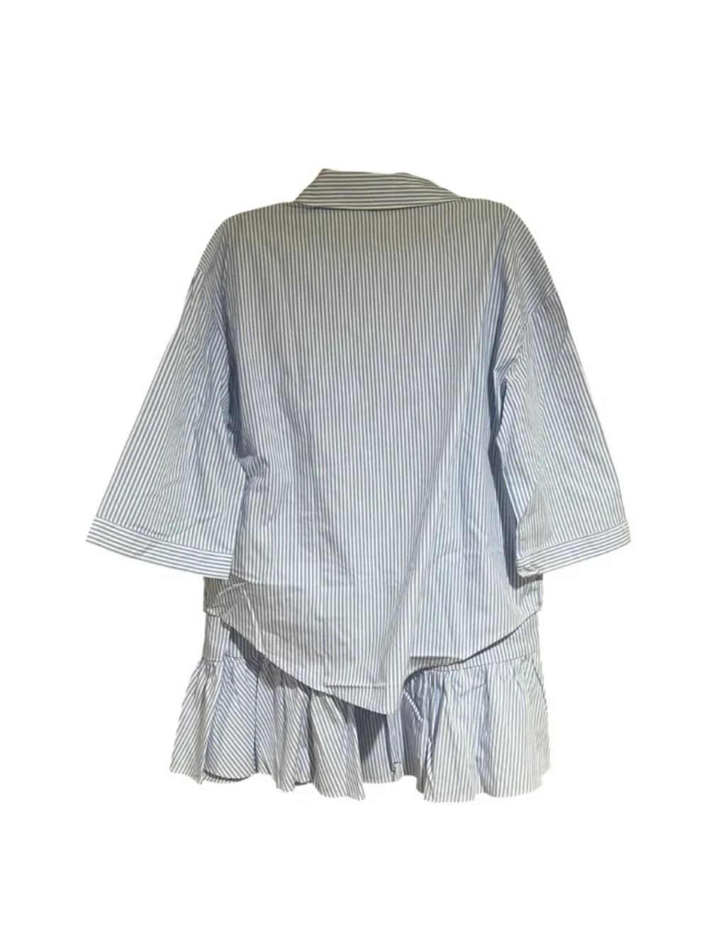 Twinset oversize poplin shirt and skirt set